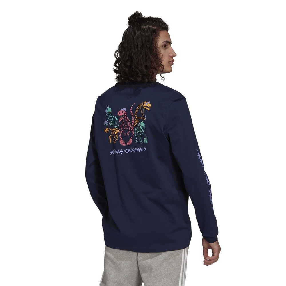Adidas Skate Dinosaurs Long Sleeve Size S